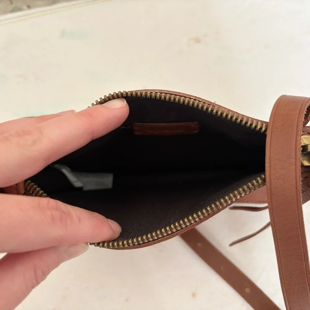Madewell the Simple Pouch Belt Bag in Saddle Brown Leather - Picture 5 of 5